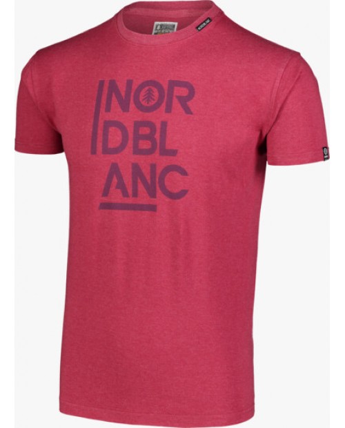 MEN'S WINE RED COTTON T-SHIRT OBEDIENT - NBSMT7258