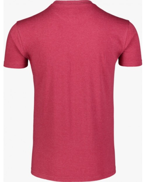 MEN'S WINE RED COTTON T-SHIRT OBEDIENT - NBSMT7258