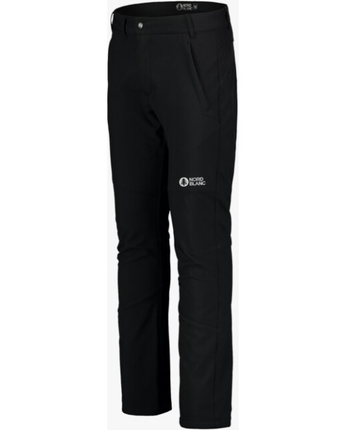 MEN'S BLACK SOFTSHELL PANTS WITH FLEECE STABILIZE