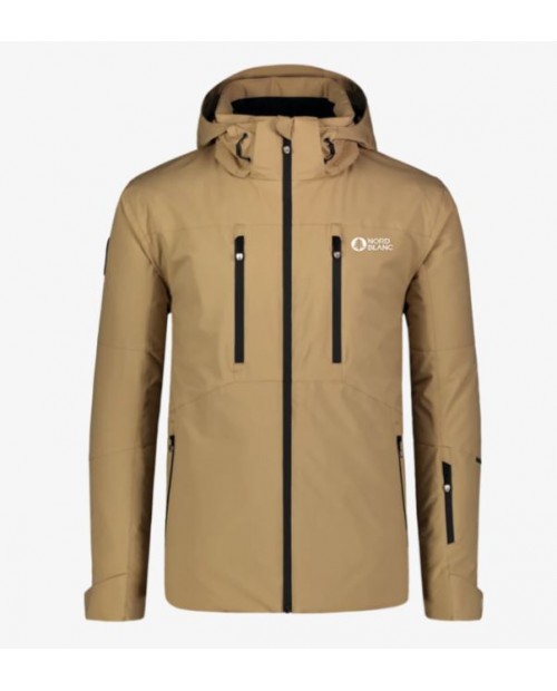 Men's beige ski and snowboard jacket IMPRESSIVE