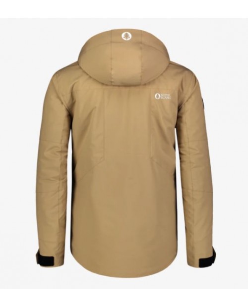 Men's beige ski and snowboard jacket IMPRESSIVE