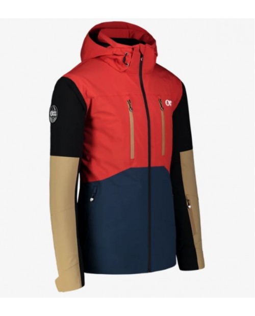 Men's beige ski and snowboard jacket IMPRESSIVE
