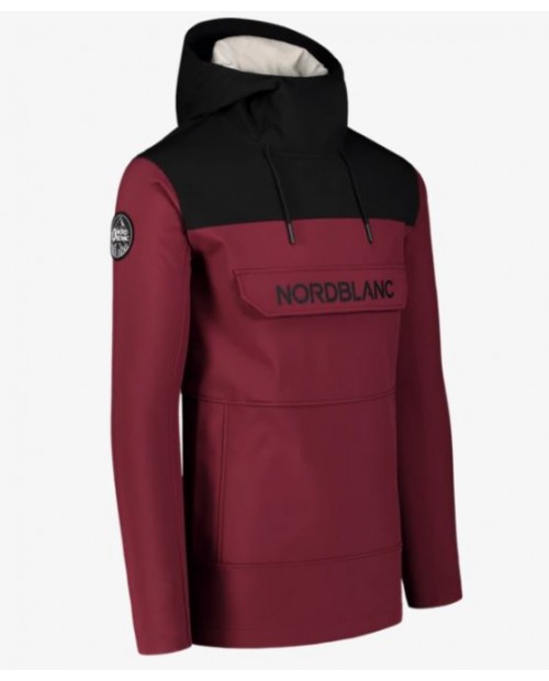 Men's wine red softshell sweatshirt TREKKING