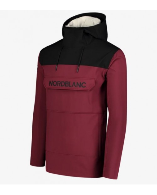 Men's wine red softshell sweatshirt TREKKING