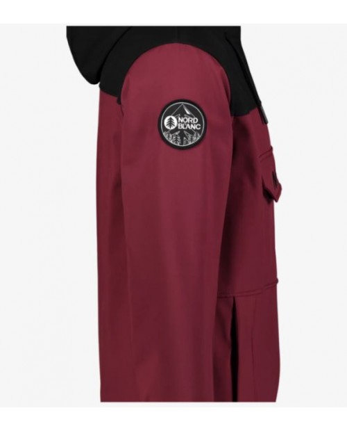 Men's wine red softshell sweatshirt TREKKING