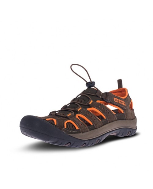 Mens outdoor leather sandal ORBIT