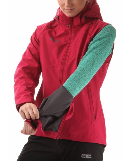 Ladies 2-in-1 membrane light softshell 3LL jacket 4x4 stretch