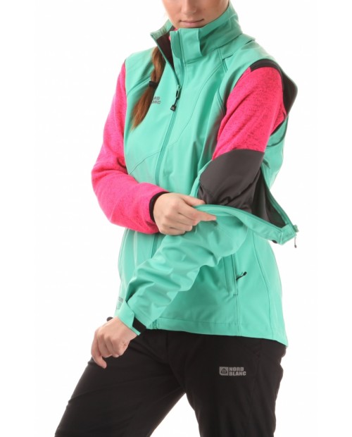 Ladies 2-in-1 membrane light softshell 3LL jacket 4x4 stretch